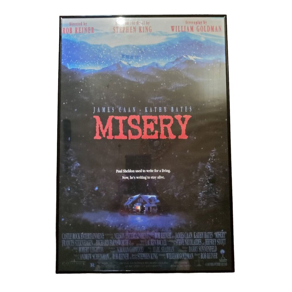 vintage repop movie theater wall poster "misery" 24" x 36"